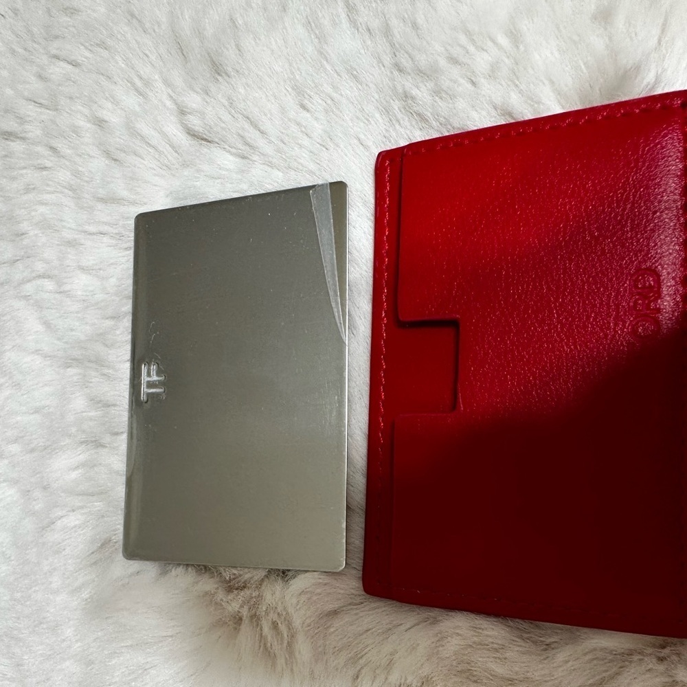 Tom Ford Vibrant Red Leather Accessory - Picture 5 of 6